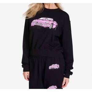 NEW LAUREN MOSHI spalding barbie convertible sweatshirt in black